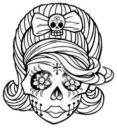 236x258 Image Result For Skull Coloring Pages Skull Art