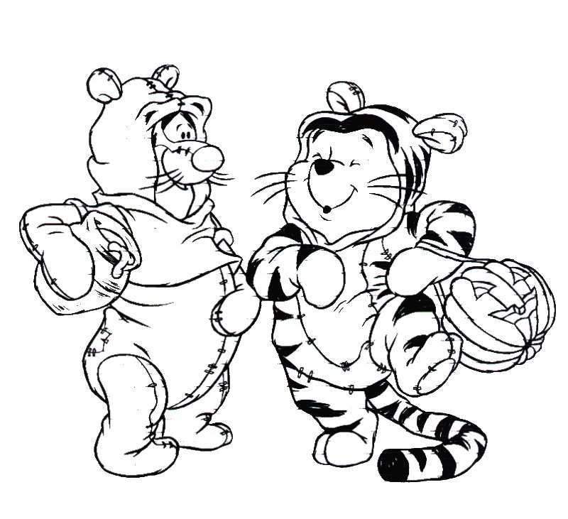 800x731 Winnie The Pooh Halloween Coloring Pages Winnie The Pooh Halloween