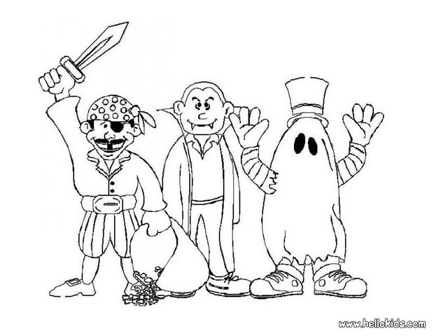 620x480 Halloween Costumes Coloring Pages