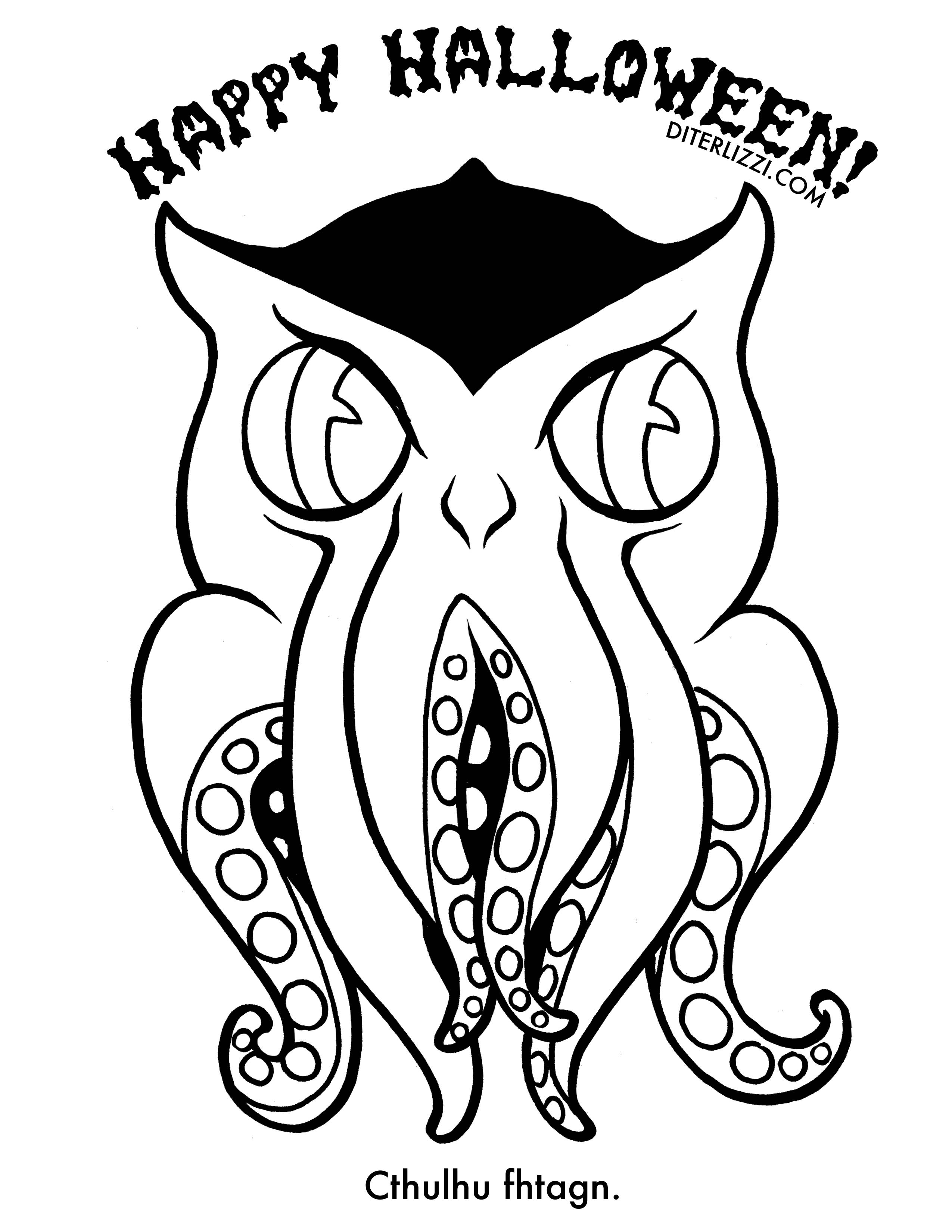 2550x3300 Halloween Decorations Coloring Pages Fun For Christmas