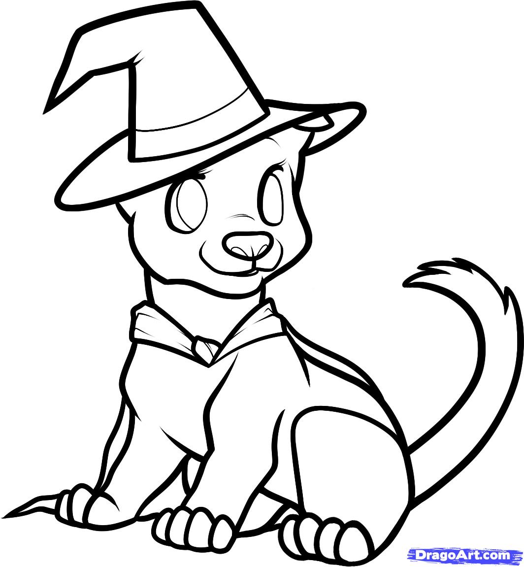 1064x1151 Cute Halloween Drawings To Draw