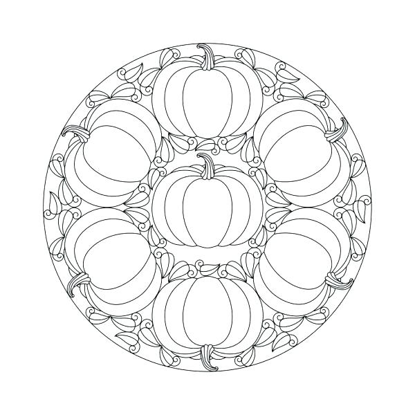 600x600 Halloween Mandala Coloring Pages Medium Size Of Free Printable