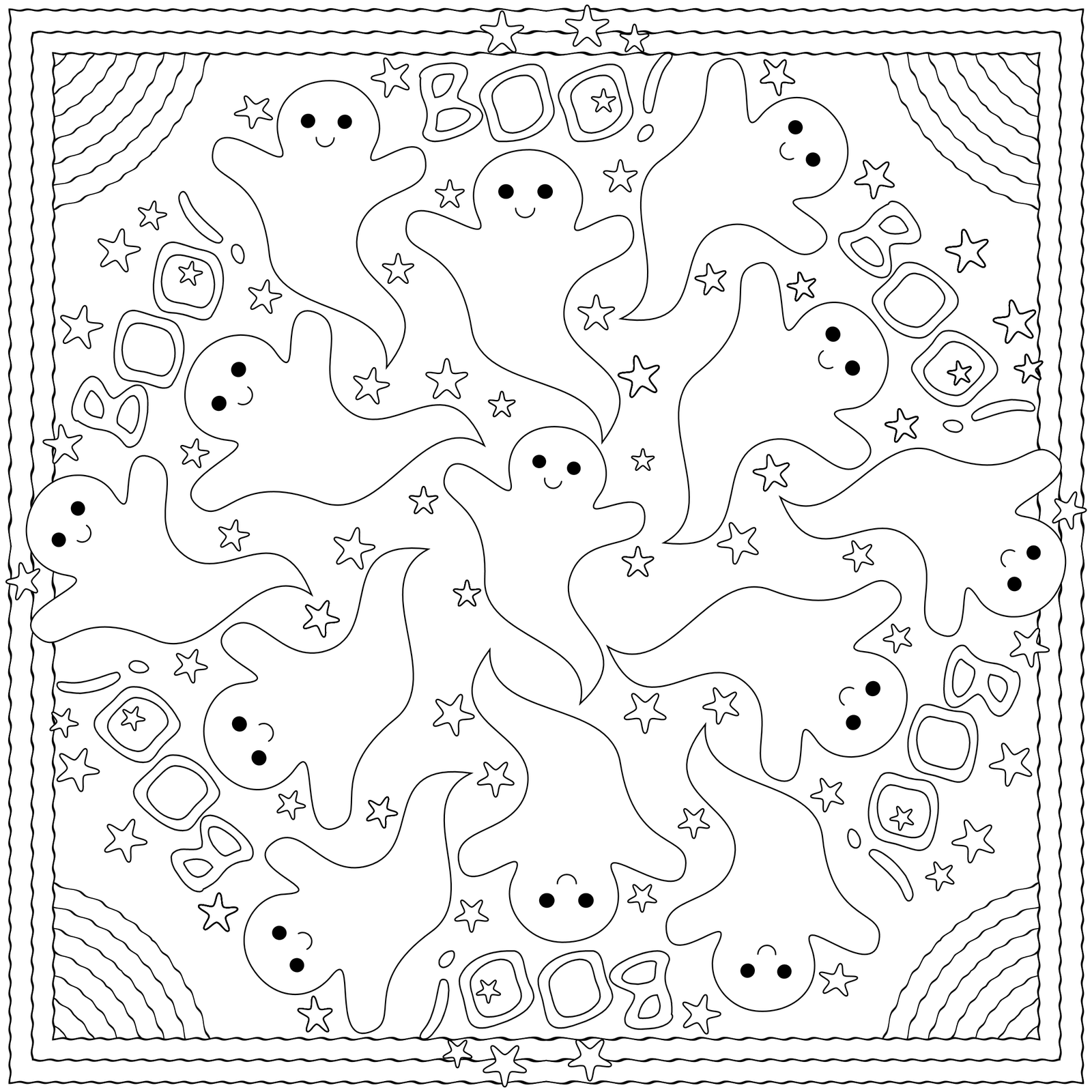 1600x1600 Mandala Coloring Pages Halloween Mandala Coloring Pages