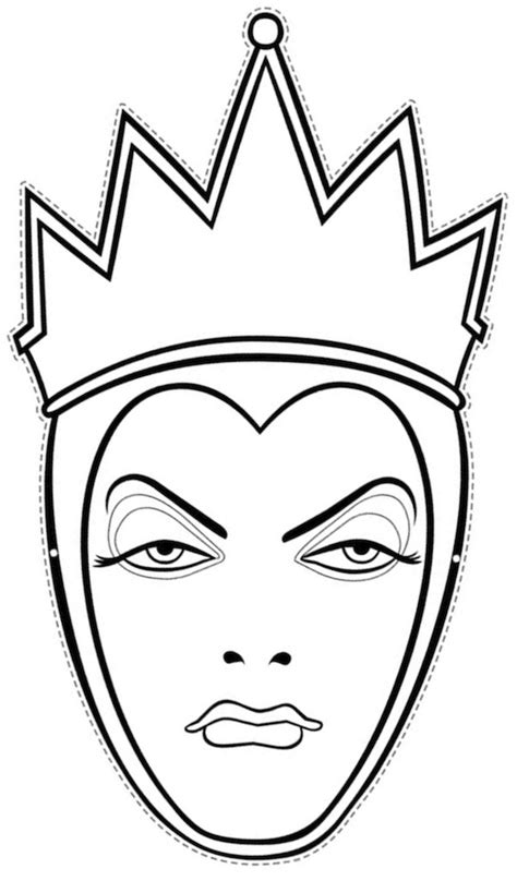 Halloween Mask Coloring Pages