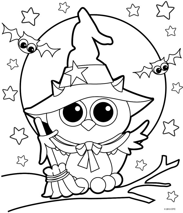600x699 Free Halloween Color Pages Great Halloween Color Pages 99 For Your