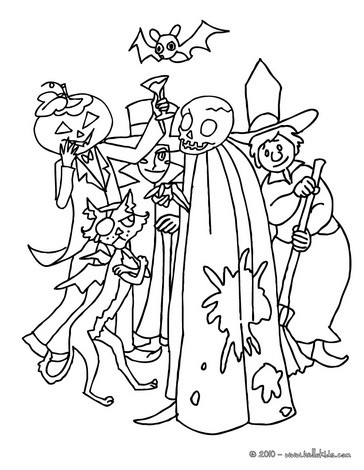 364x470 Halloween Monsters Coloring Pages Halloween Monsters Coloring