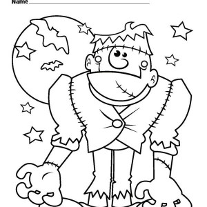 300x300 Printable Coloring Pages Halloween Monsters Halloween Monster