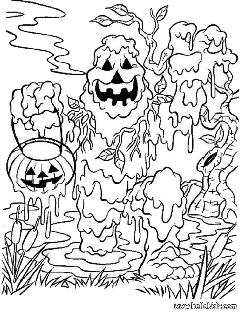 820x1060 Halloween Monster Coloring Pages
