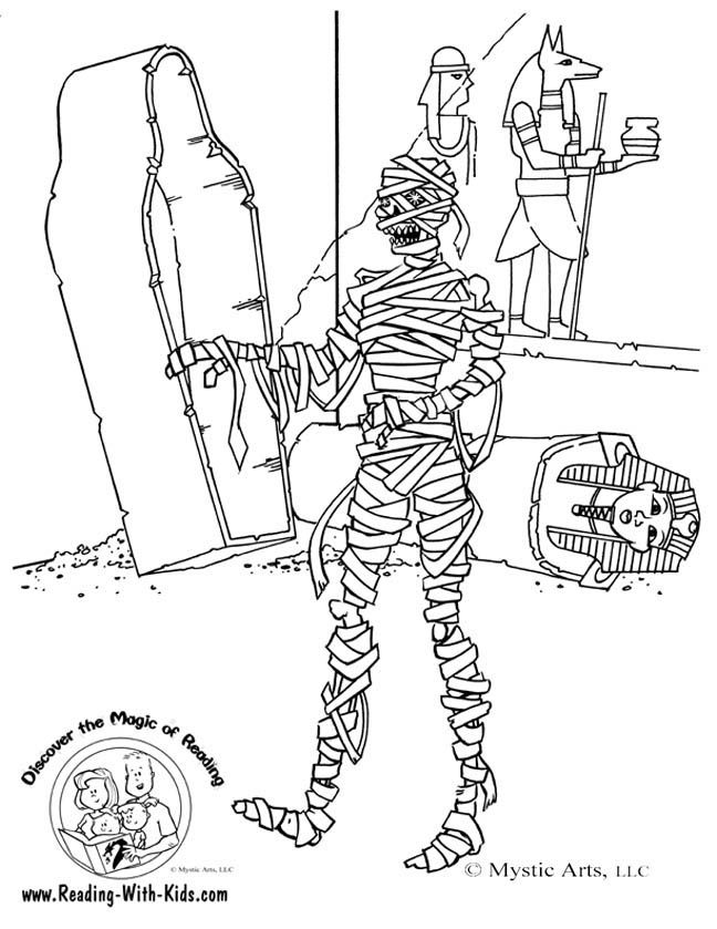 648x839 Halloween Mummy Coloring Page Graphics And Backgrounds