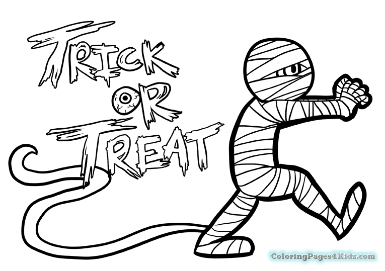 765x539 Cute Halloween Mummy Coloring Pages Coloring Pages For Kids