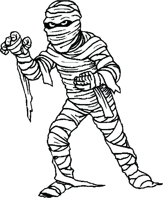 675x818 Mummy Coloring Pages Halloween