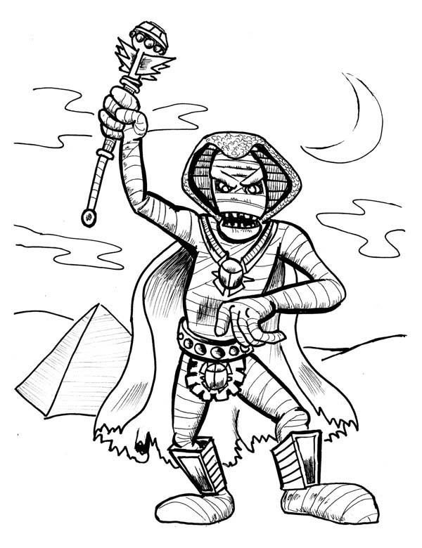 600x780 Egyptian Mummies Coloring Pages