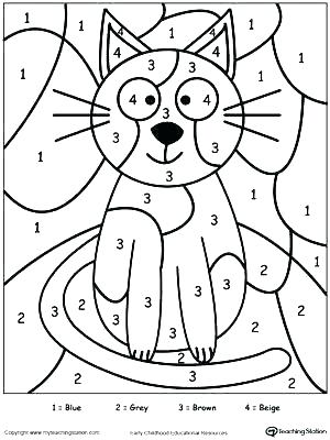 300x400 Halloween Math Color By Number Multiplication Kids Coloring Color