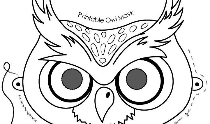 721x425 Halloween Coloring Masks 33 Halloween Owl Coloring Pages Free