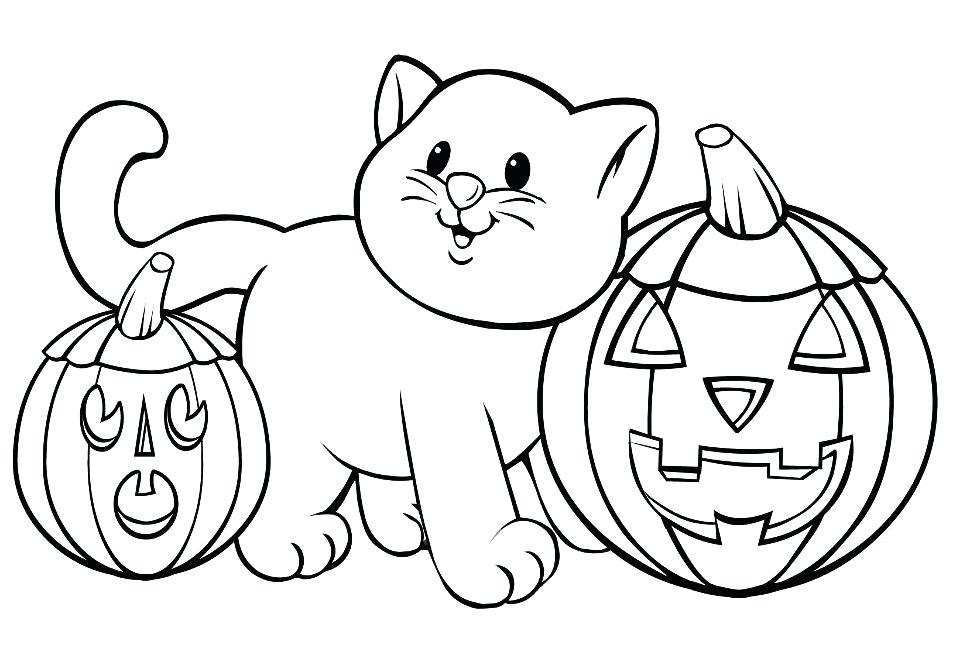 957x668 Free Halloween Coloring Pages To Print Cat Coloring Pages Free