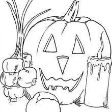 220x220 Jack O Lantern Pumpkins Coloring Pages