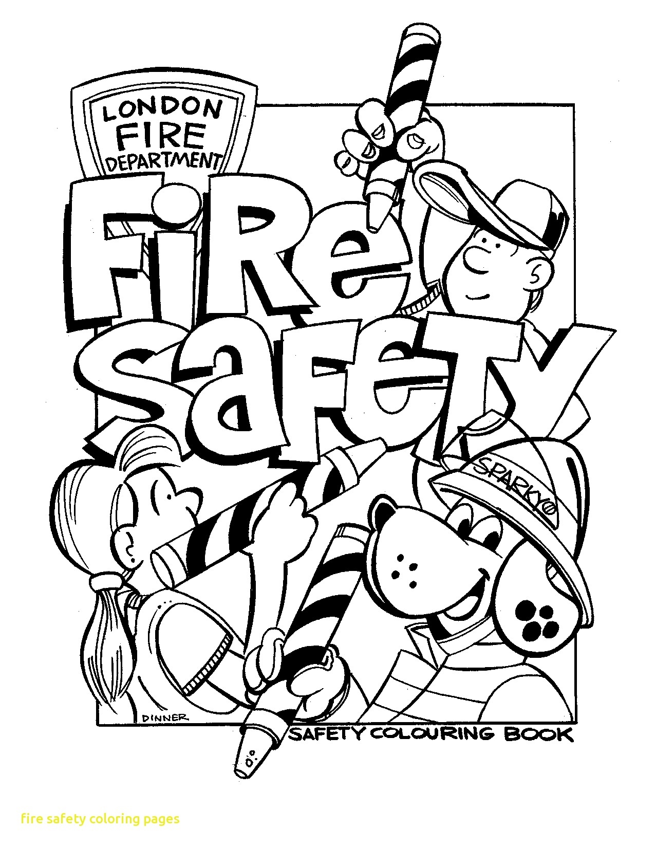 1275x1650 Awesome Coloring Fire Safety For Kids Coloring Pages Kindergarten