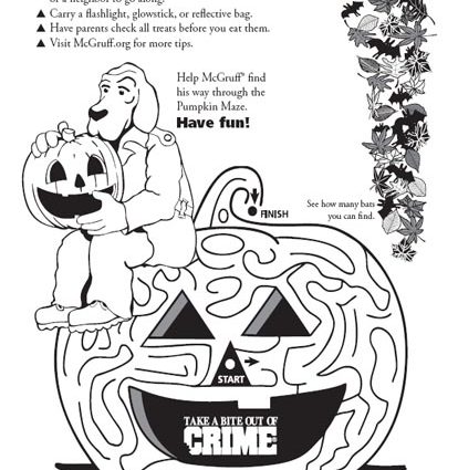 414x425 Halloween Safety Coloring Pages