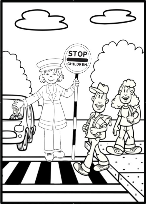 496x694 Road Safety Coloring Pages Halloween Safety Coloring Pages Safety
