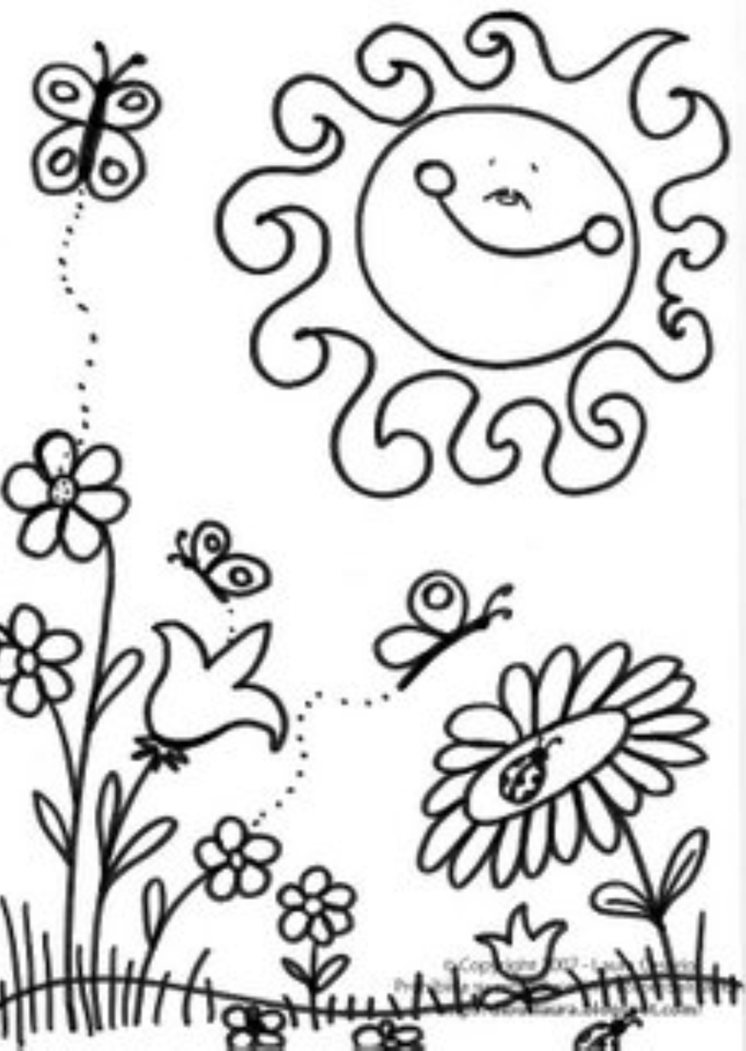 1478x2081 Love Springtime Pictures To Color Great Printa