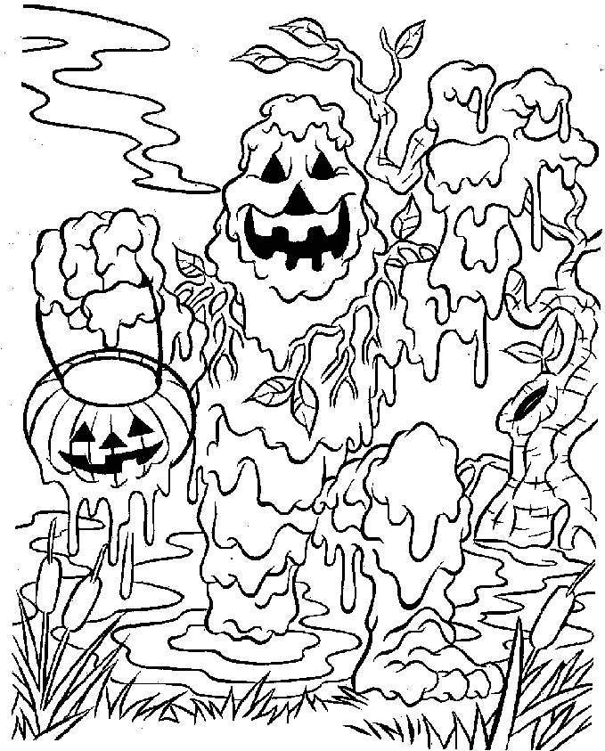 679x843 Scary Halloween Coloring Pictures Halloween Coloring Pages Free