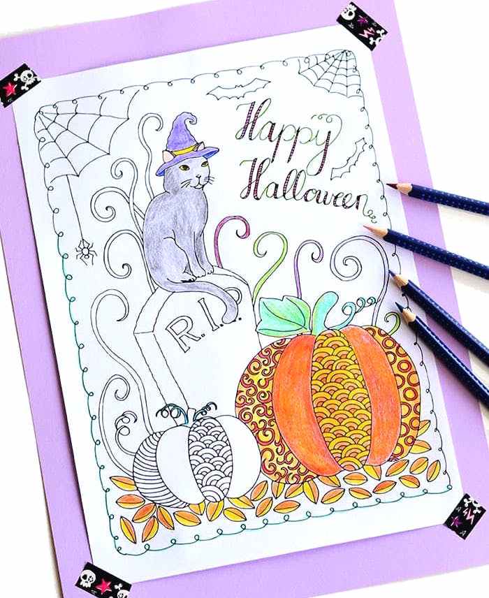 700x856 Cool Halloween Coloring Pages Cool Coloring Pages For Adults