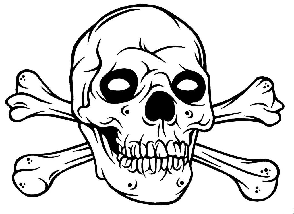 1024x746 33 Skull And Crossbones Coloring Page, Skull And Crossbones