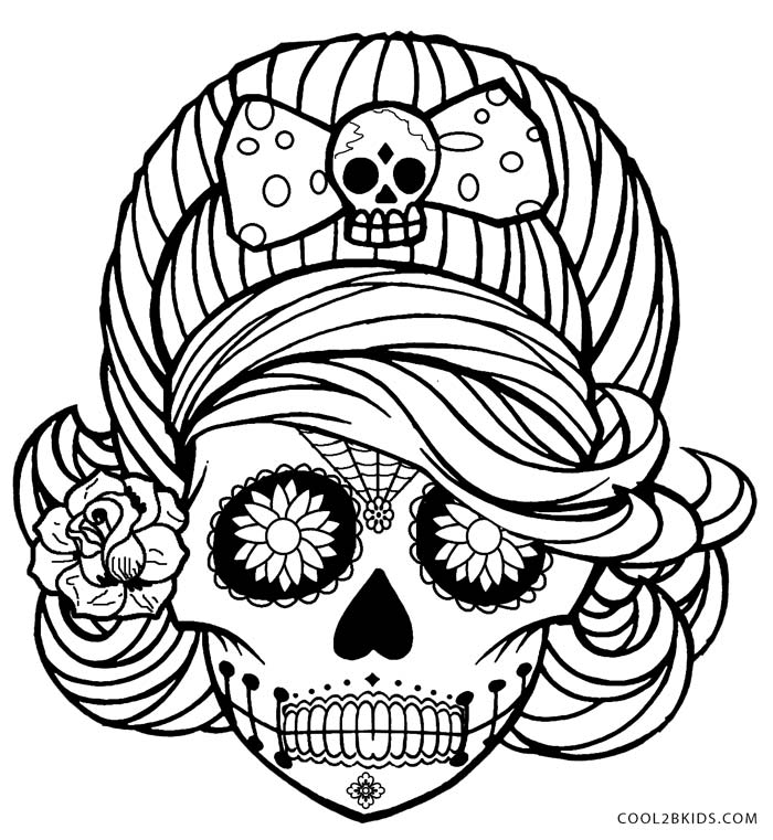 700x761 Printable Skulls Coloring Pages For Kids Cool2bkids