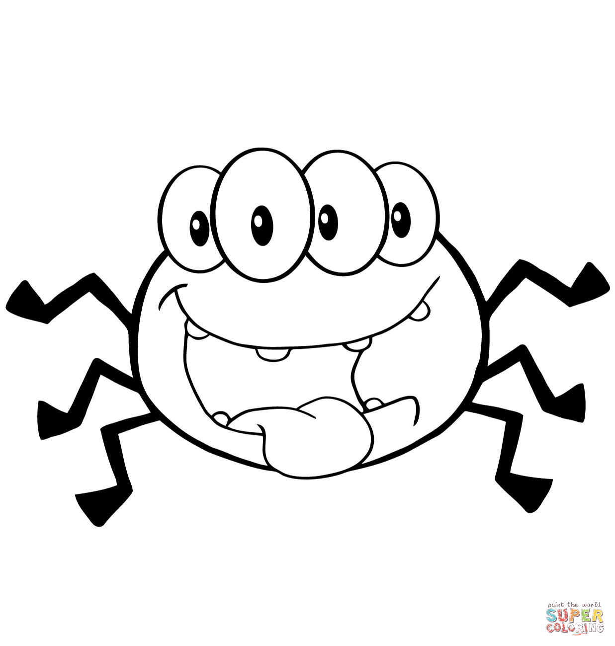 1237x1300 How To Draw A Halloween Spider Step By Step, Spiders Coloring