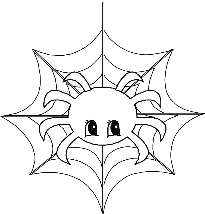 718x752 Halloween Spider Coloring Pages