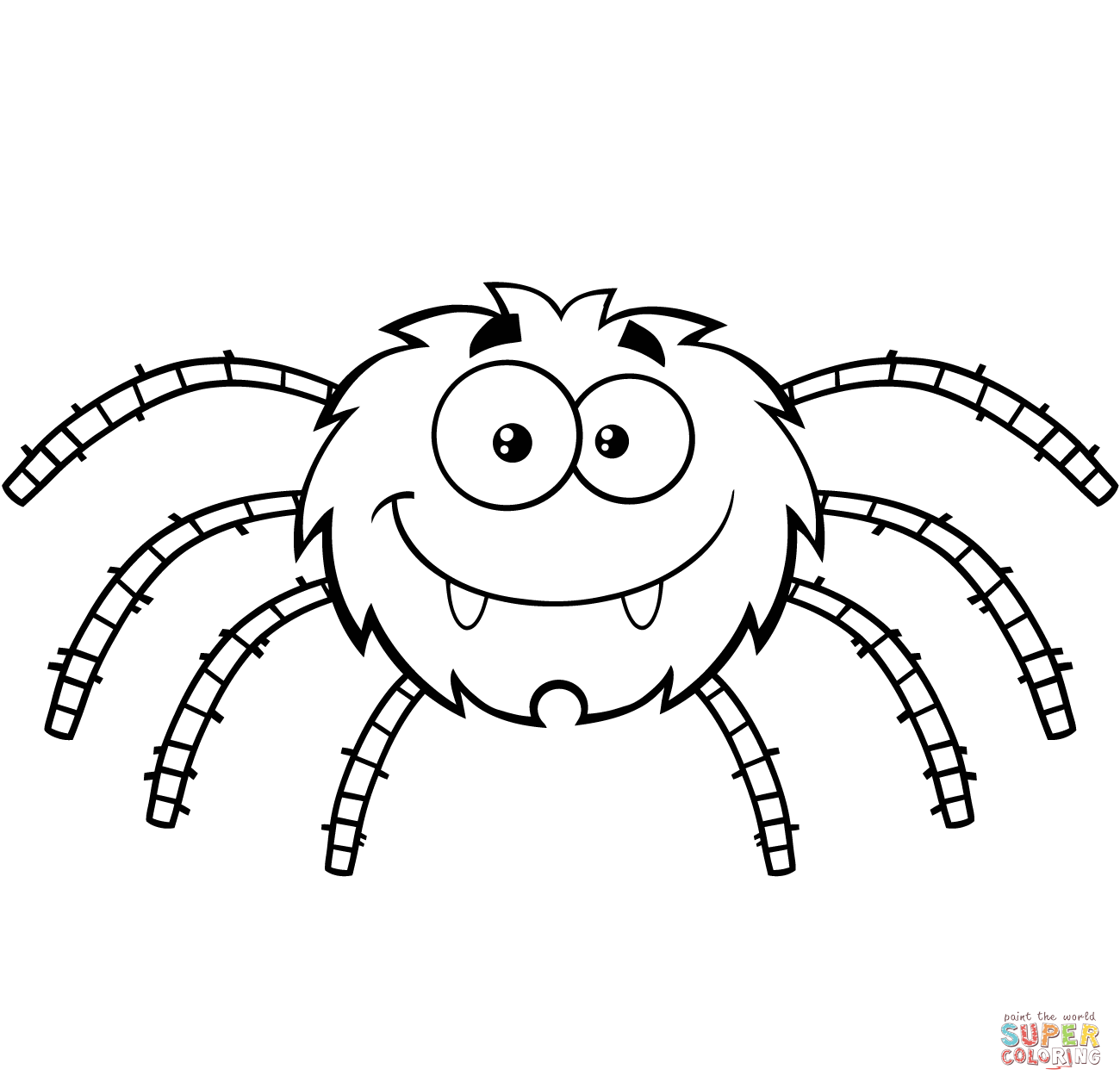 1300x1263 Halloween Spider Coloring Pages