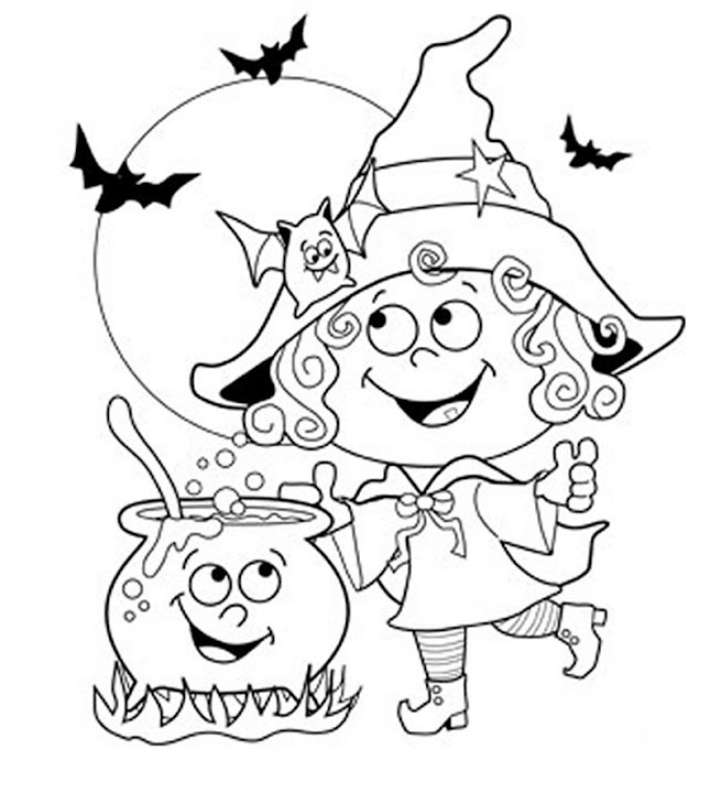 Halloween Themed Coloring Pages