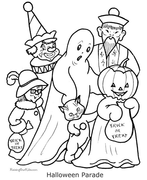 570x698 Halloween Coloring Pages The Sun Flower Pages