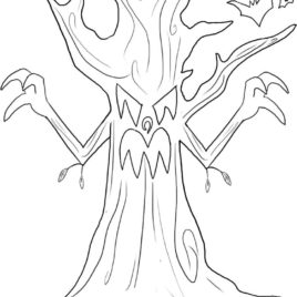 268x268 Halloween Coloring Pages Free Printable Scary Az Coloring Pages