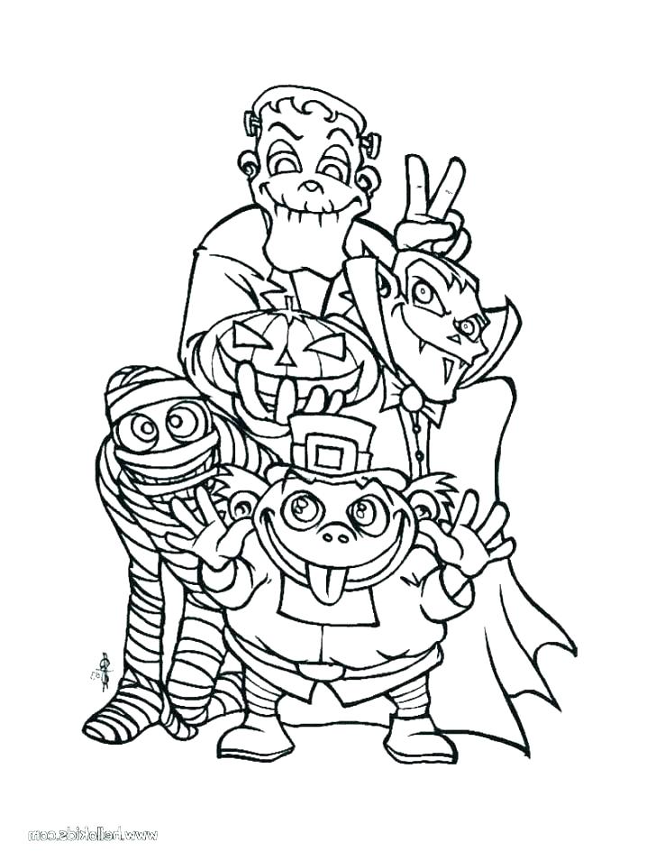 738x954 Halloween Kids Coloring Pages Coloring Pages Really Scary Coloring