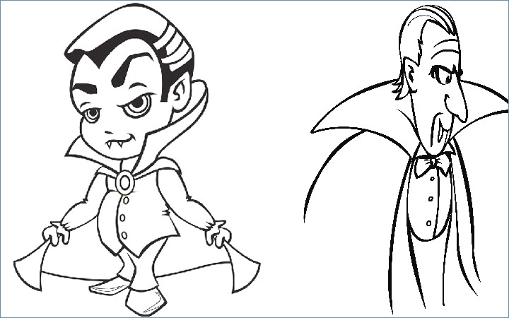 720x450 Little Vampire Printabel Halloween Coloring Pages
