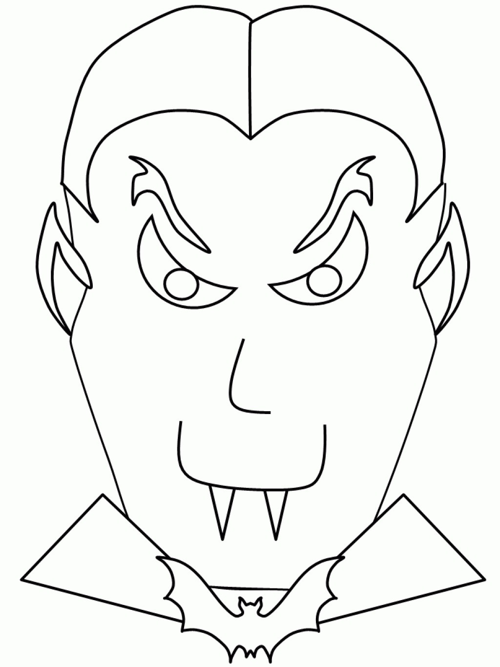 1024x1366 Dracula Coloring Pages