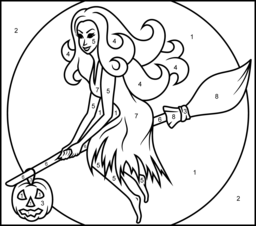 256x226 Witch On A Broomstick