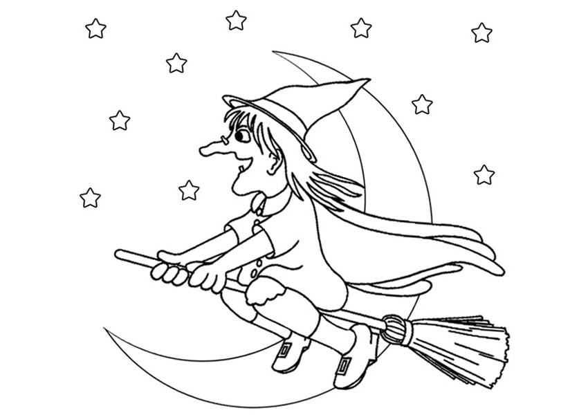 850x600 Witch Printable Free Printable Halloween Witch Hat Coloring Page