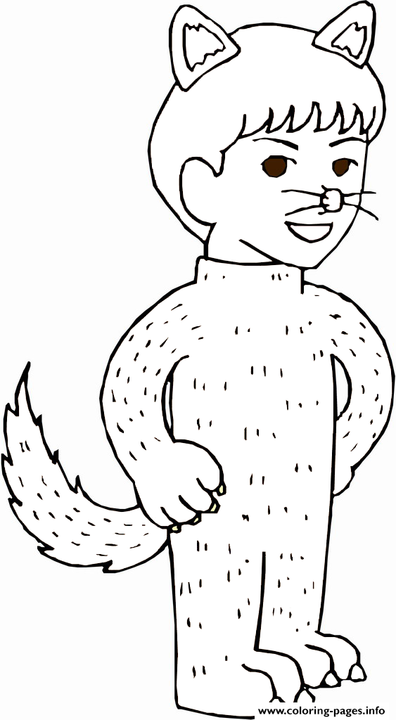 563x1024 Wolf Halloween Costume S Printable Kid Coloring Pages Printable
