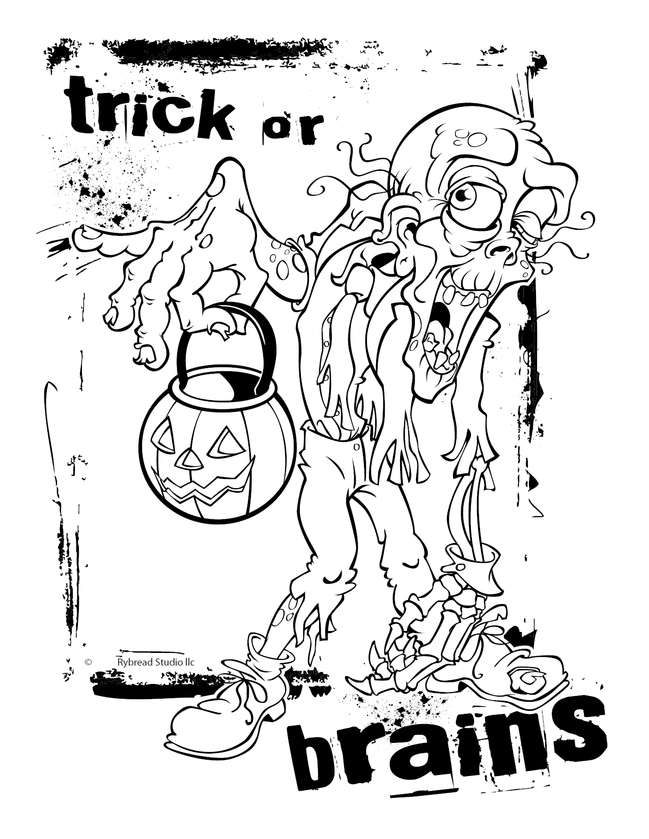 1275x1650 Marvelous Design Inspiration Halloween Coloring Pages Zombie Adult