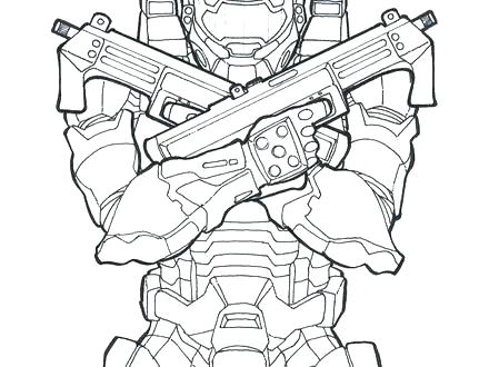 440x330 Master Chief Coloring Pages Chiefs Coloring Pages Halo 3 Coloring