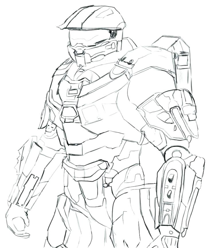 722x864 Good Halo Coloring Pages For Halo 4 Coloring Pictures Good Halo