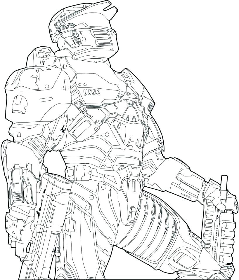 818x960 Halo Master Chief Coloring Pages Halo Master Chief Coloring Pages