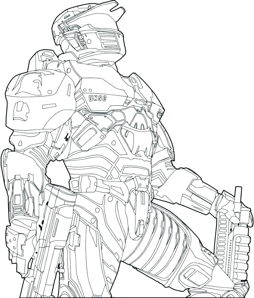 818x960 Spartan Coloring Pages Halo 5 Coloring Pages With Halo Coloring