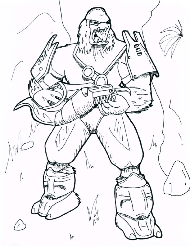 612x796 Halo 5 Coloring Pages