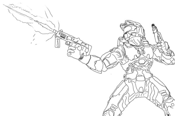 600x400 Halo Coloring Pages To Print