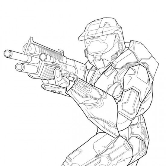 550x550 Halo Printable Halo Coloring Pages For Kids Picture