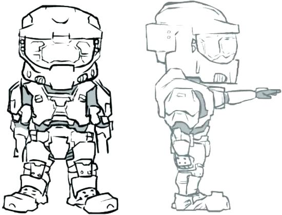 550x420 Halo Master Chief Coloring Pages Halo Master Chief Coloring Pages