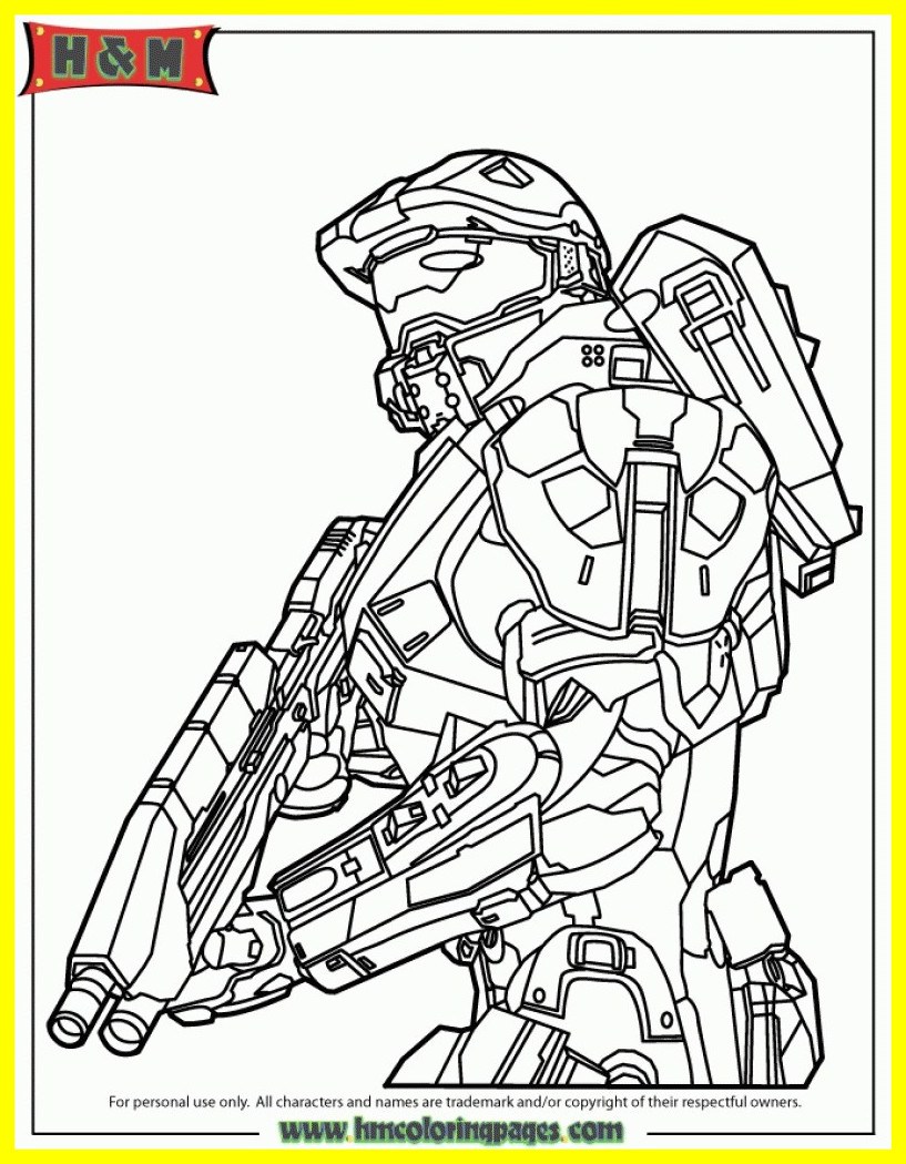 817x1050 Incredible Master Chief Coloring Pages Of Printable Halo Trends